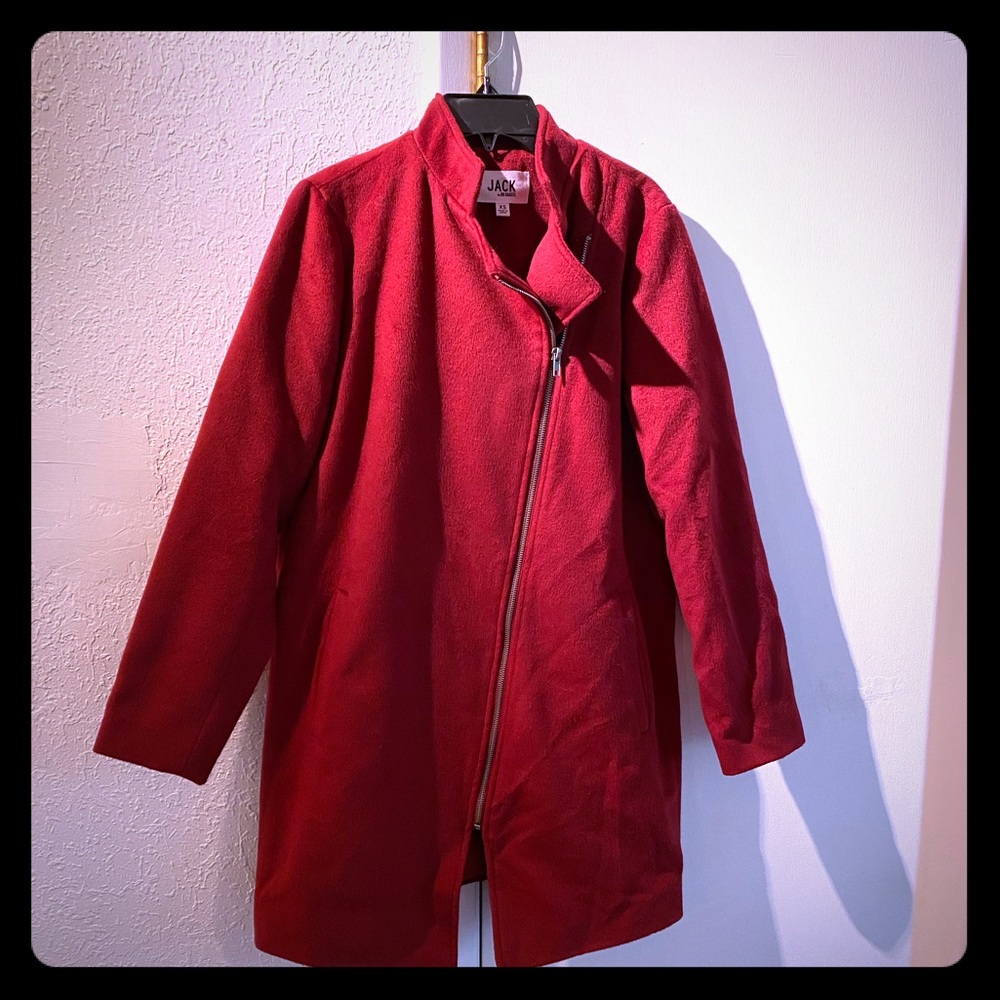 BB Dakota Felt asymmetrical zip jacket size XS